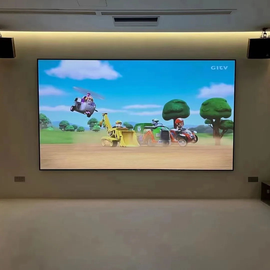 100 "~ 120" 16:9 Лучшее качество Экран проектора с фиксированной рамкой Френеля UST ALR Проекционный экран с защитой окружающего света