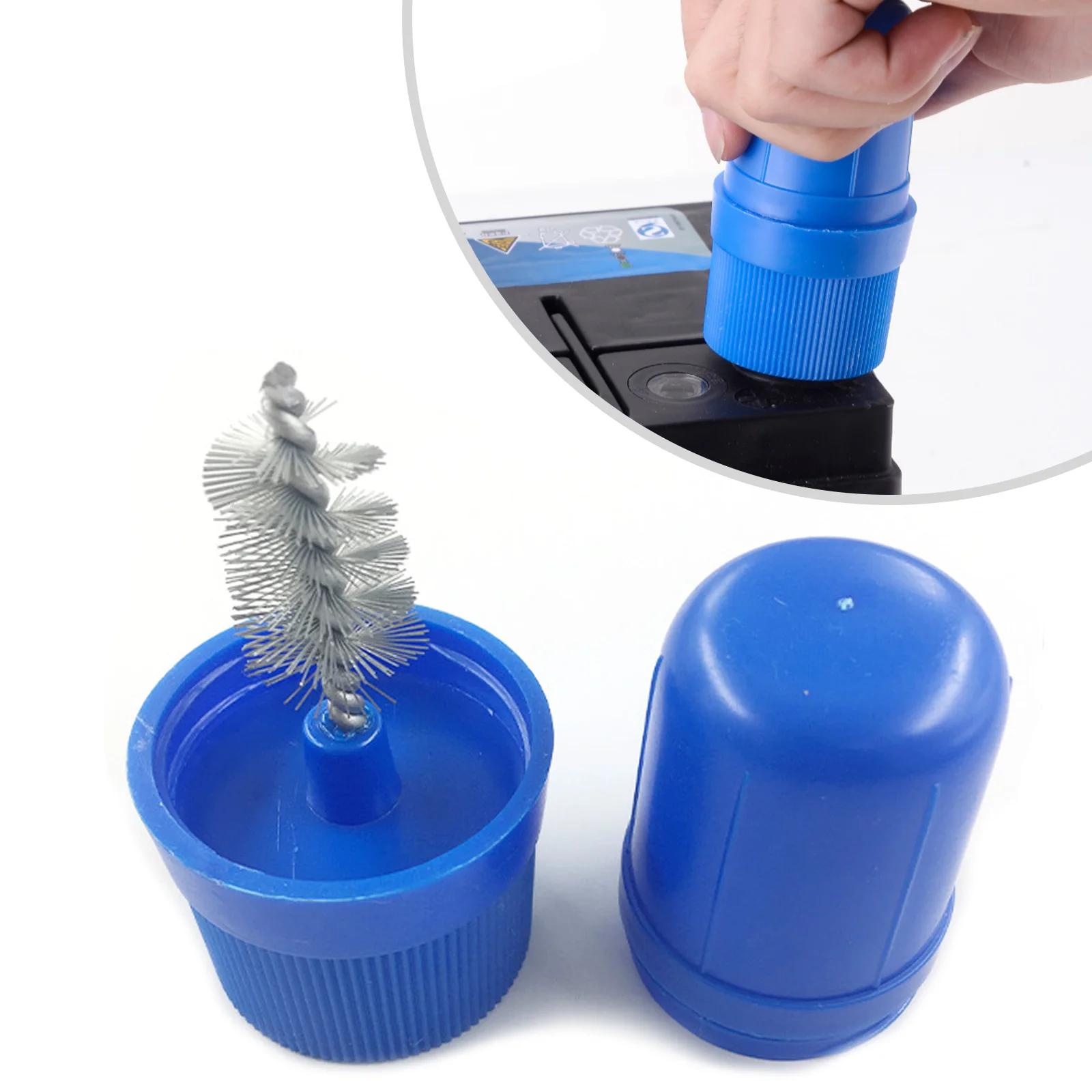 

2 in 1 Battery Terminal Brush for Side & Top Car Battery Post Terminal Cleaner Dirt Corrosion Brushes hand Tool