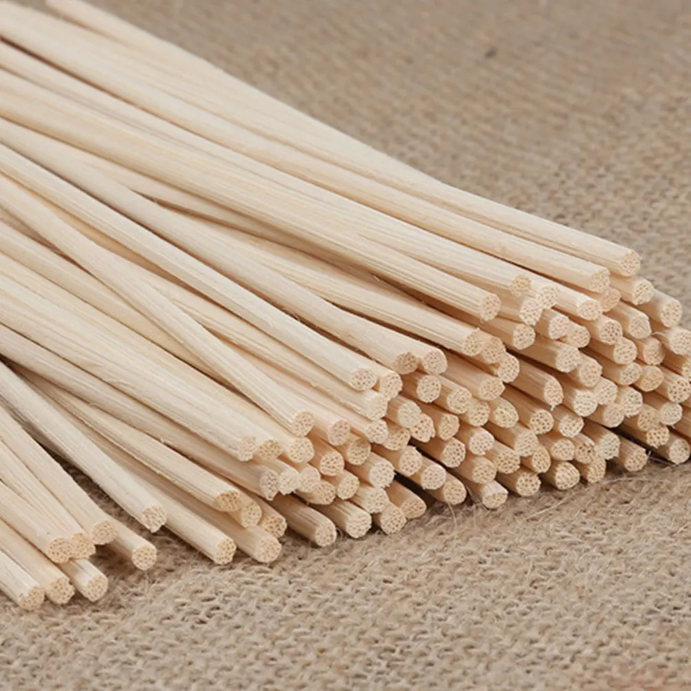 

50Pcs Rattan Reed Sticks Natural Straight Aroma Diffuser Essential Oil Dispersing Reeds Home Office Fragrance Diffuser Sticks