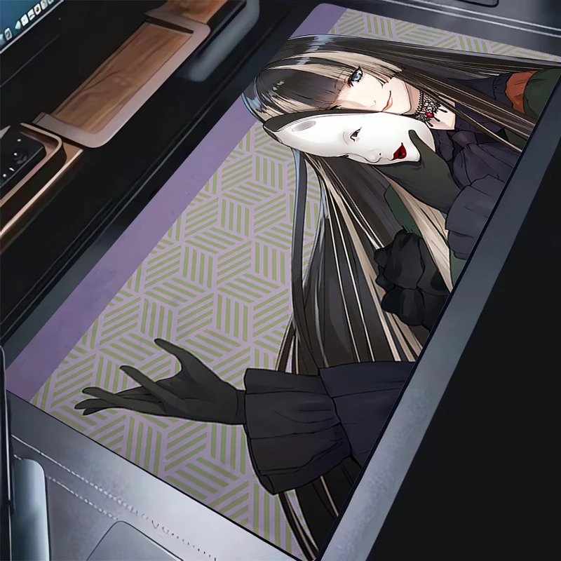 마우스 패드 PC Hololive Juufuutei Raden 마우스 패드 노트북 애니메이션 소녀 게이머 키보드 패드 게임 액세서리 Kawaii Desktop Mouse Mat