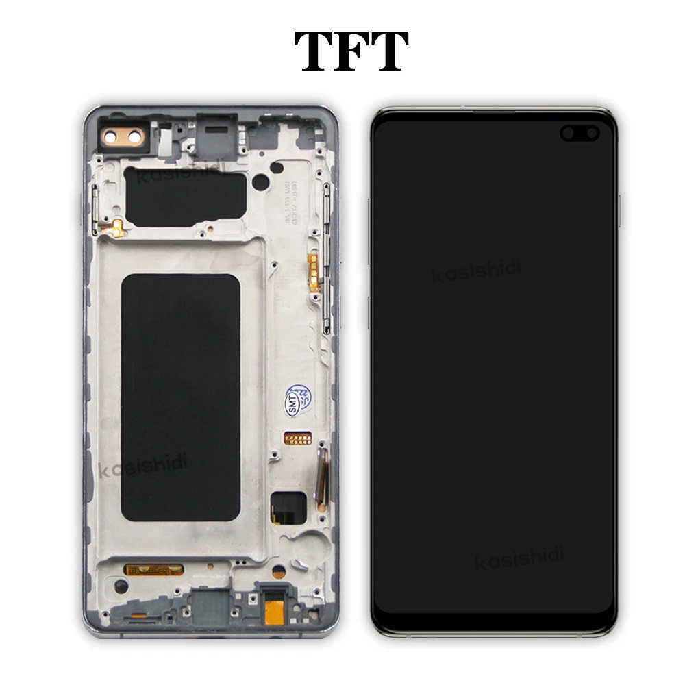 TFT Lcd For Samsung Galaxy S10 Plus SM-G9750 G975F Display Touch Screen Digitizer for Samsung Galaxy S10plus LCD With Frame