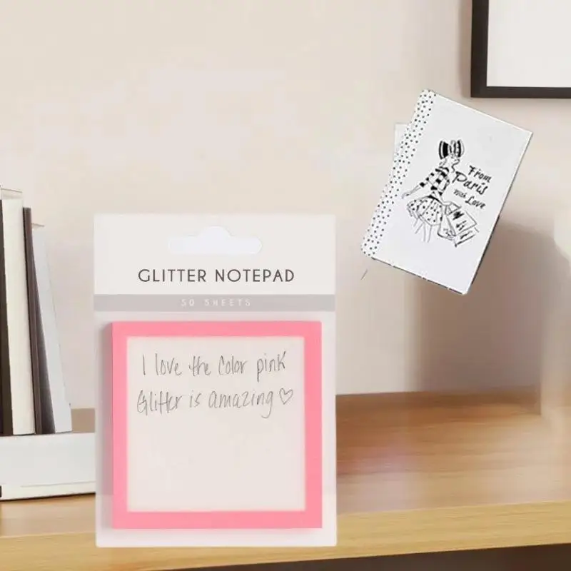 Glitter Sticky Notes Transparent Sticky Notes Creative Office Notebooks Study Supplies Perfect Gifts For Returning To School