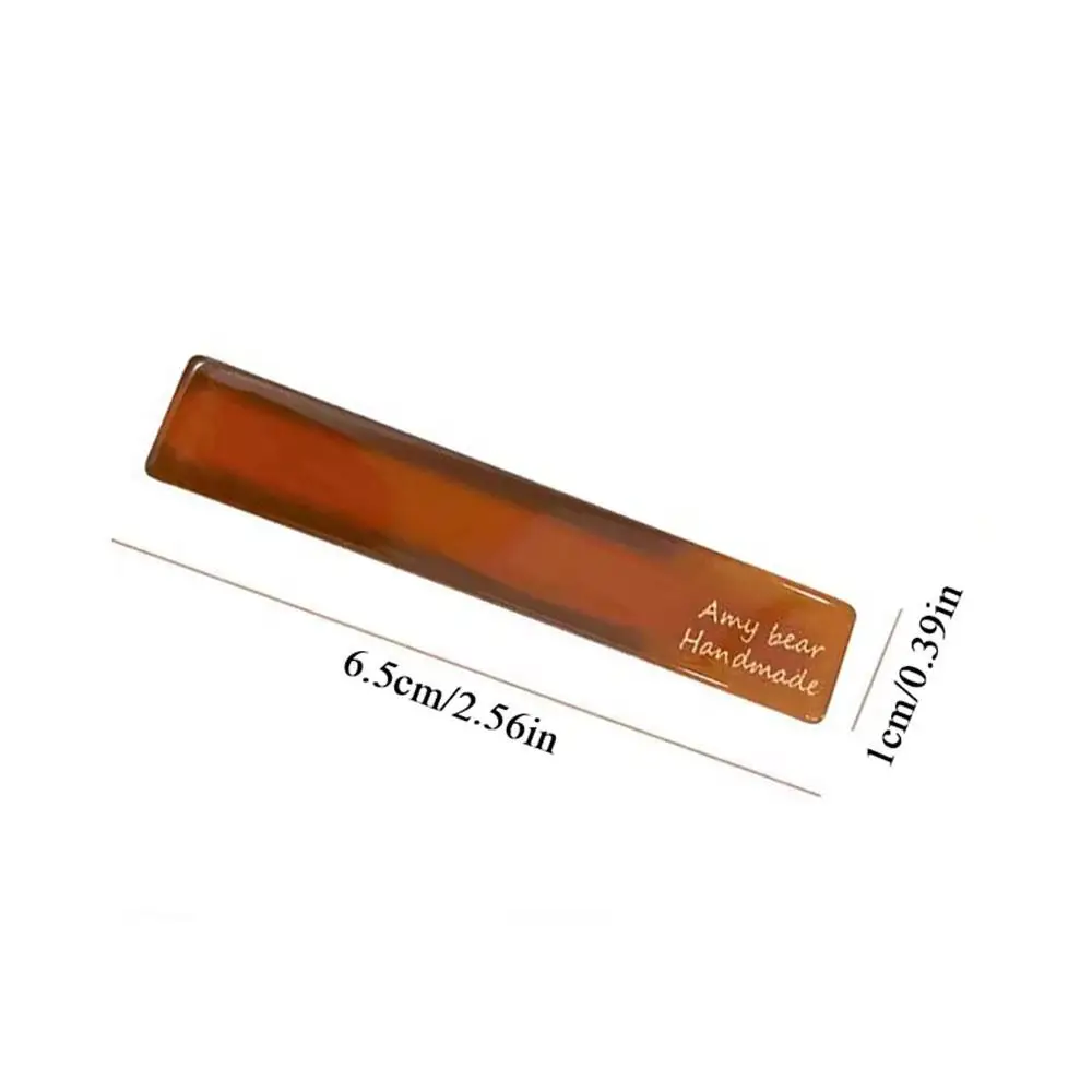 2 unids/set pasadores de alfileres laterales lindo dulce Clip de pelo Simple oblonga geométrico horquilla acetato pinzas para el cabello diadema accesorios para el cabello