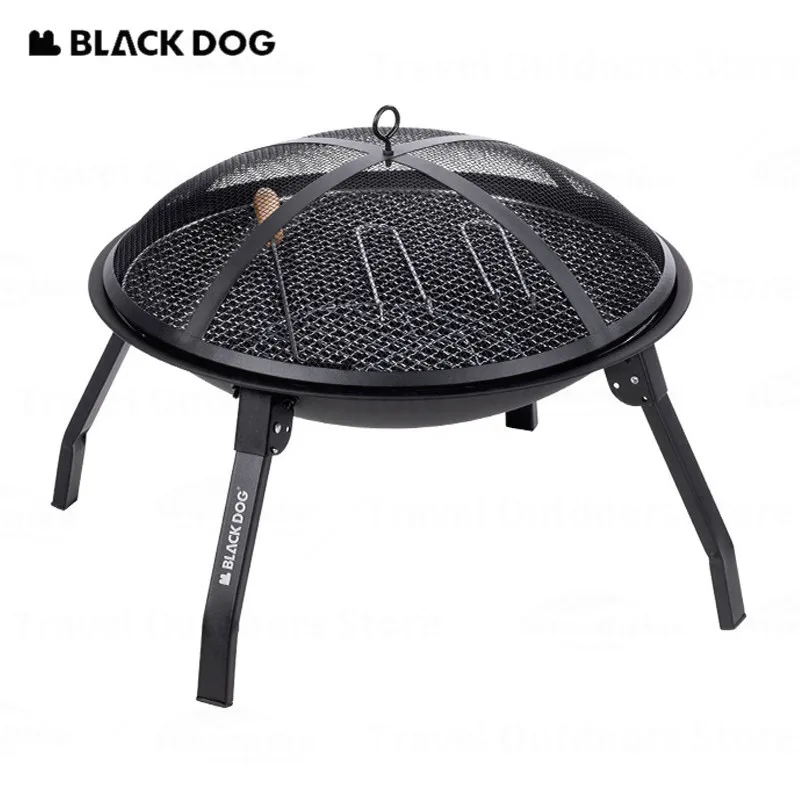 

Naturehike BLACKDOG Barbecue Grill Winter Cooking Tea Heating Stove Iron Round Table Home Outdoor Fire With Flameproof Netting