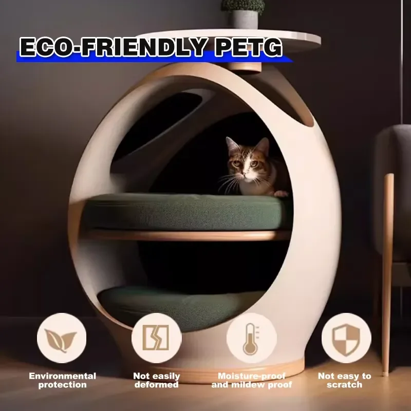 Modern Popular Household Pet Cat Nest Side Table Minimalist Creative Design Semi-Enclosed Cat House Side Table LD-055