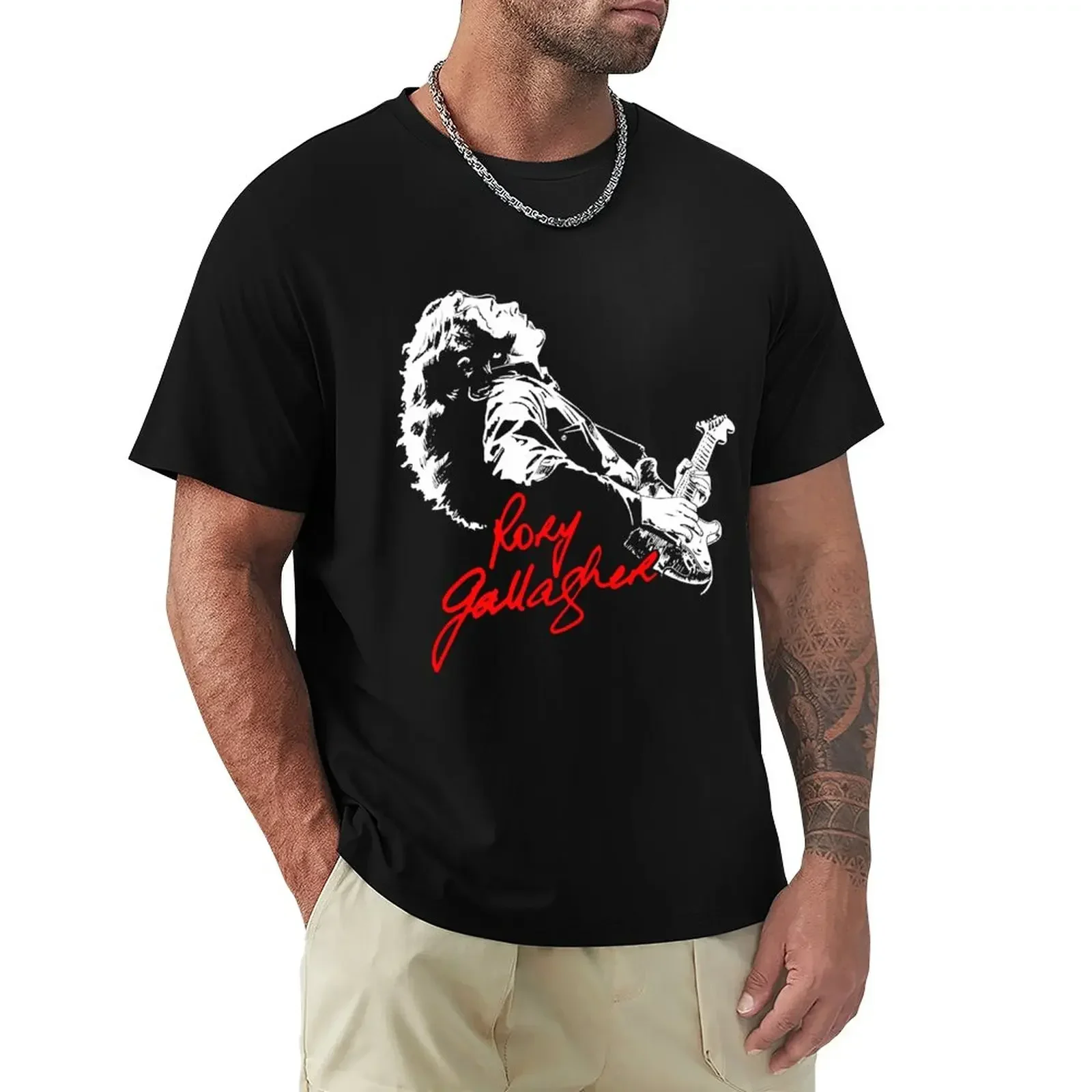 Rory Gallagher - Remember Best Musician Legend Guitarist blues T-Shirt street wear plain Men's clothing