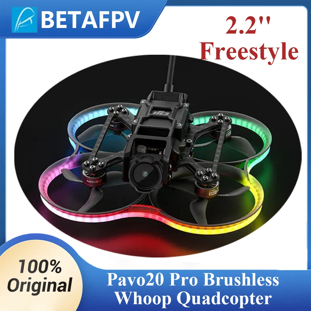 BETAFPV Pavo20 PRO Freestyle 2.2'' Brushless Whoop Quadcopter ELRS TBS Cinewhoop for DJI O3 Air Unit Caddx Vista RunCam Link