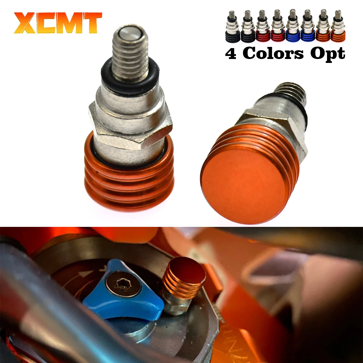 M4x0.7 Motorcycle CNC Fork Air Bleeder Valves For KTM EXC EXCF SX SXF XC XCF XCW XCFW 150 200 250 300 350 400 450 500 Motocross