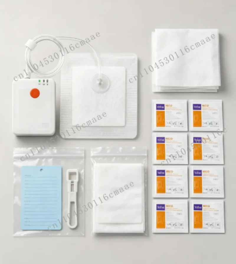 Complete NPWT System Portable VAC Pump with Disposable Dressing KitNegative Pressure Wound Therapy Device for Home Use