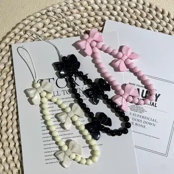 Bowknot Pearl Phone Charm Strap 1