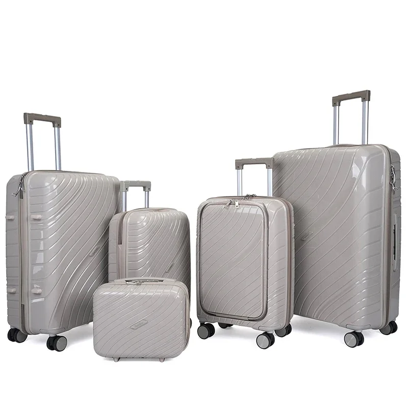 Suitcases Luggage Sets 14 18 20 24 28 Inch Men PP Trolley Bag