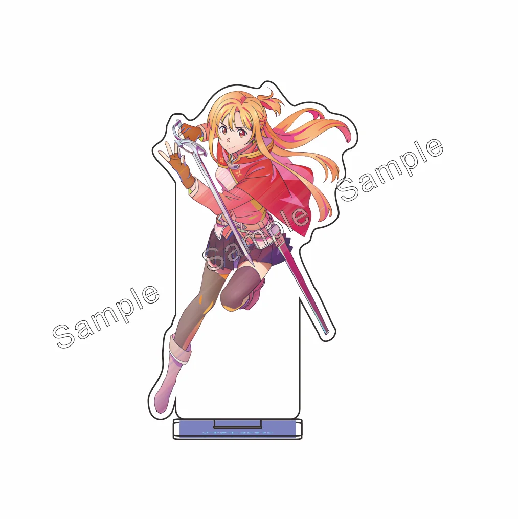 Sword Art Online Anime Keychain, Double Sided Printing, Equal Proportion Character, High Quality Acrylic Pendant, Anime Figure