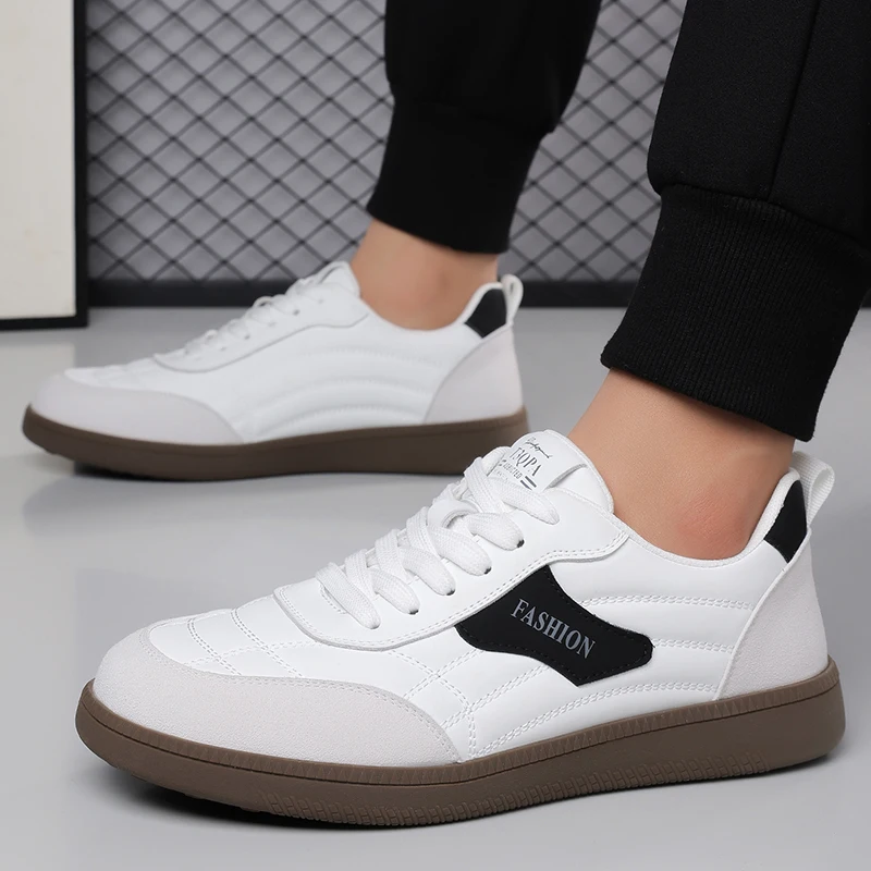 

2026 Men's Genuine Leather Sneakers Elevator Shoes Breathable Board Shoe Men's Casual Fashion Autumn Sports Zapatos De Hombre