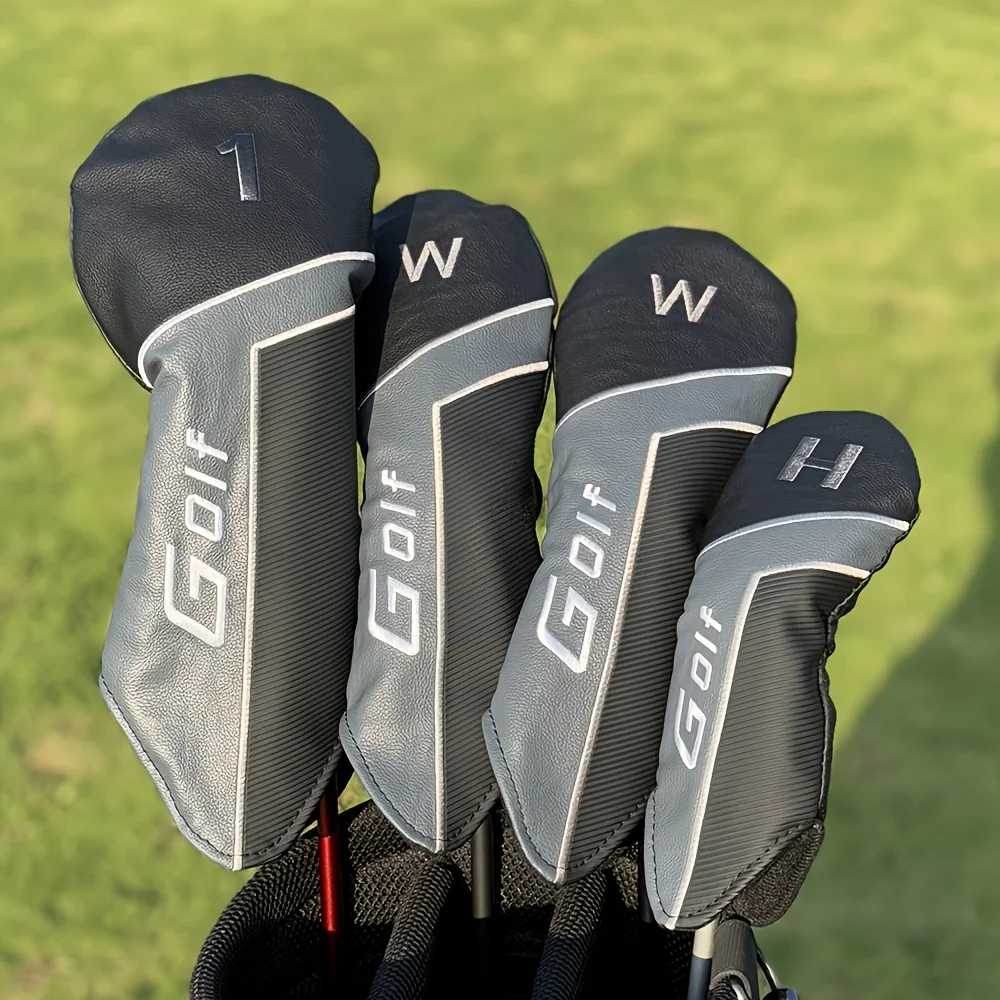 

Черный чехол на голову для клюшки для гольфа с брендом "Golf" — прочный пыленепроницаемый защитный чехол для клюшек для гольфа