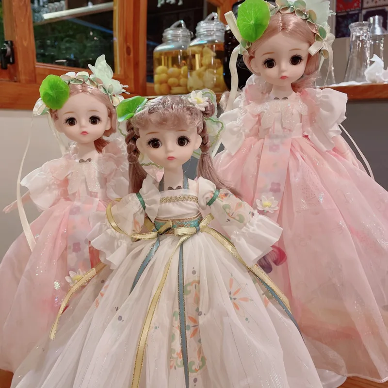 

Doll Clothes 30cm Doll Antiquities Sweet Fashion Sleeping Birthday Simulated Play Plush Toy Doll Gift Toys Sweet New