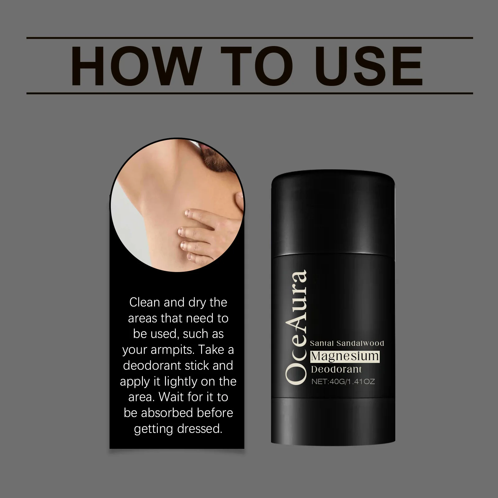 Sandalwood Deodorant Stick Anti Odor Remove Underarm Smell Persistent Aroma Refresh Charming Outdoor Body Antiperspirant Stick