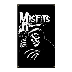 QLflag 3 x5fts Misfits Black Metal Harajuku Funny Print polystyre Streetwear Flag