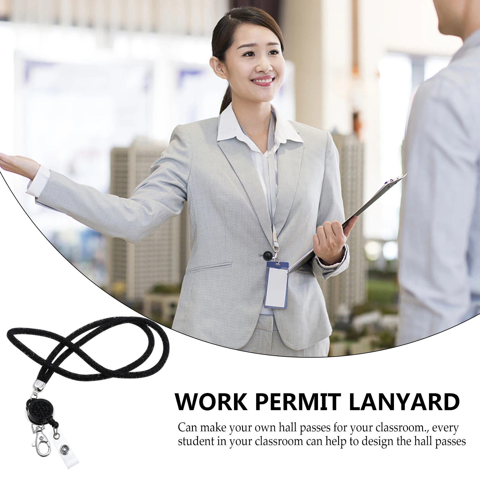 

Mobile Phone Chain Lanyard Lanyards for Keys Breakaway Card Holders Id Telephone Office