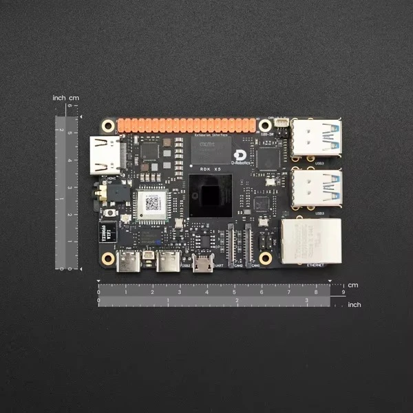 4GB RDK X5 Edge AI Board, 10 TOPS NPU, Supports Transformer RWKV for Edge AI Vision and Robot Development