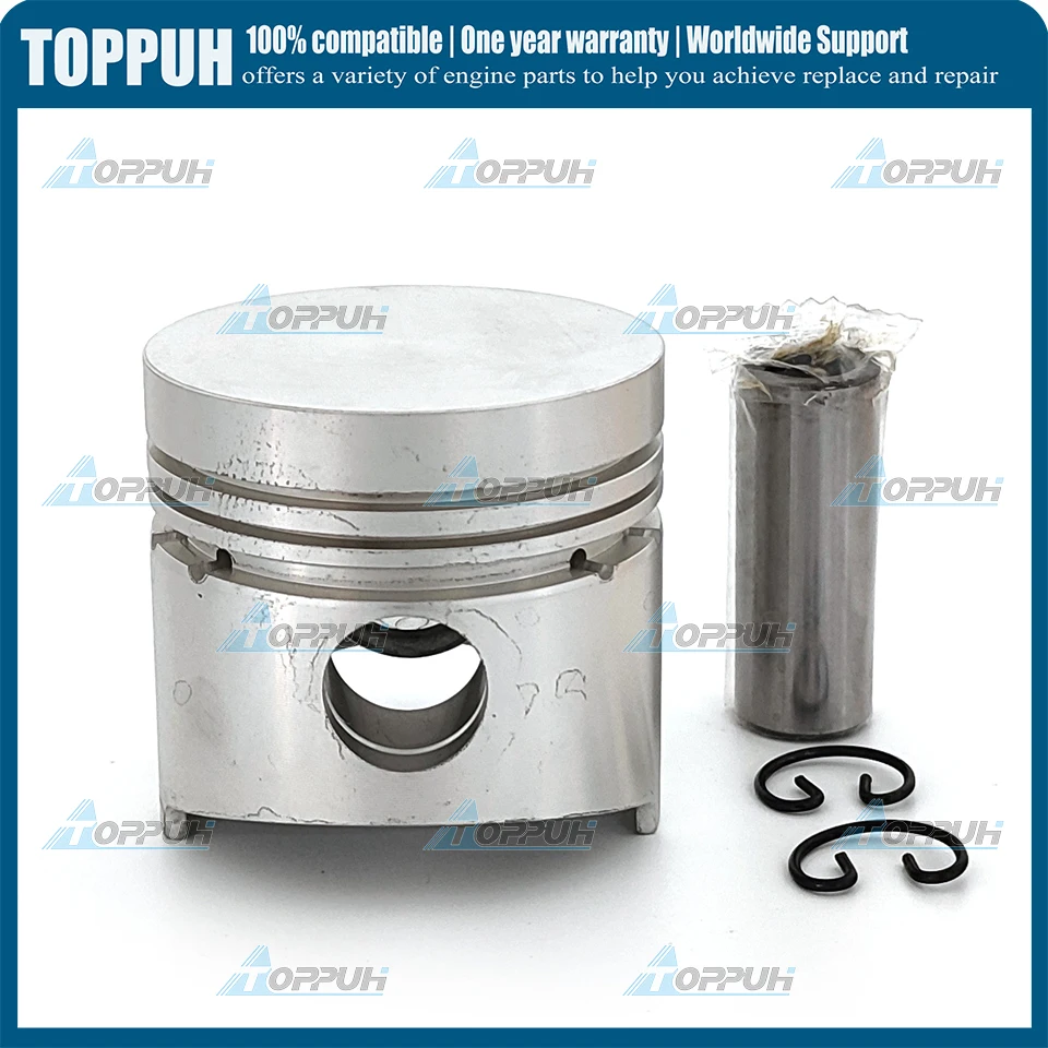 Z500 Piston With Pin Clips STD 68mm for Kubota D750 Z500 ZB500 B5200 Diesel Engine 15261-21110