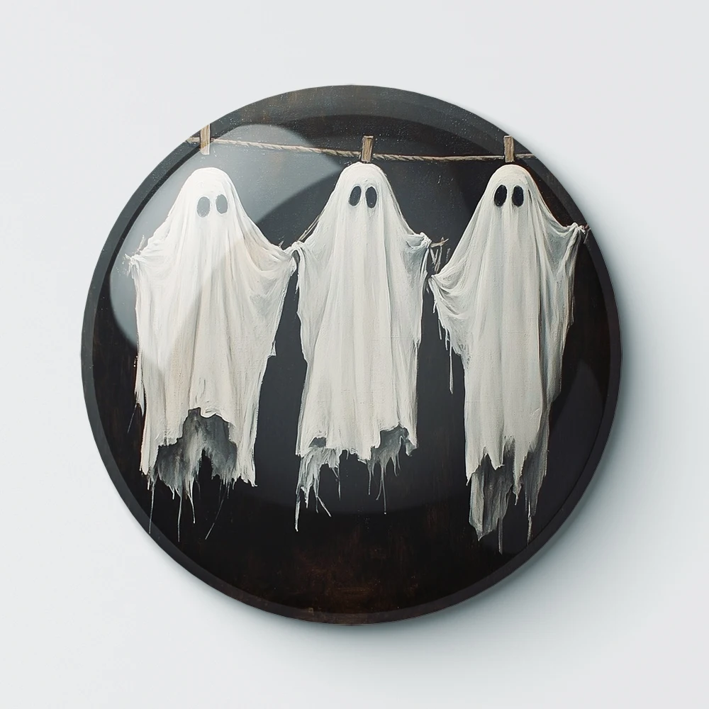4pcs Halloween Art Ghost Pumpkin Pin Buttons Brooches Pin Jewelry Accessory Customize Brooch Pin Buttons H097-100