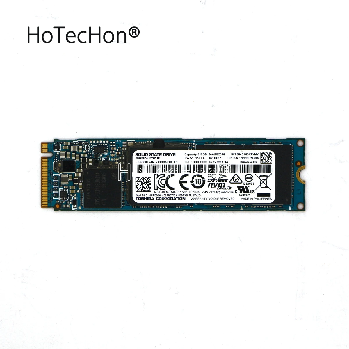 00UP642 / SSS0L24686 - Genuine PM961 NVMe 512GB M.2 PCIe 3x4 2280 SSD Solid State Drive THNSF5512GPUK for Lenovo