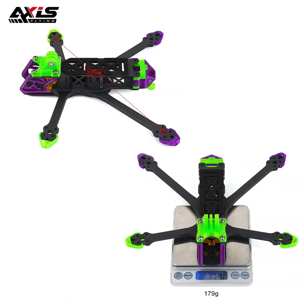 Axisflying 5 pollici DeadCat Manta5 SE DC Telaio 226mm Passo RC FPV Freestyle Quadcopter Drone Accessori Per FAI DA TE DJI O4 Pro