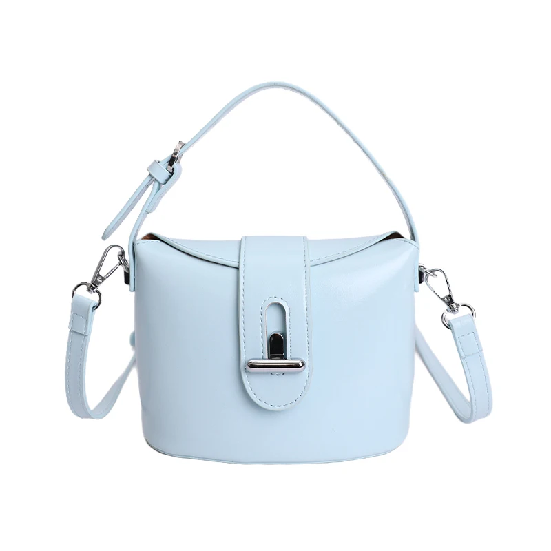 

Vintage Leather Women'S Elegant Diaper Bag Luxury Designer Crossbody Minimalist Commuter Bag Large Capacity Stylish Fashion