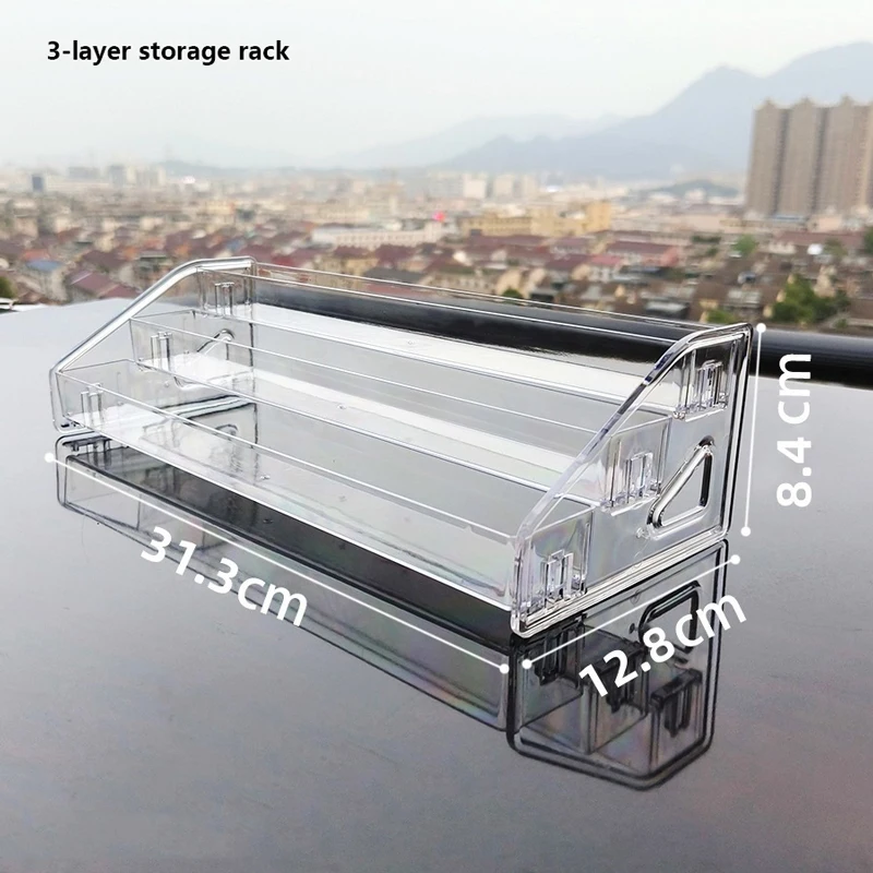 Nail Art Desktop Display Stand, Multi-Layer Transparent Nail Polish, Lipstick, Cosmetics, Nail Polish Gel, Perfume, Eyeshadow St