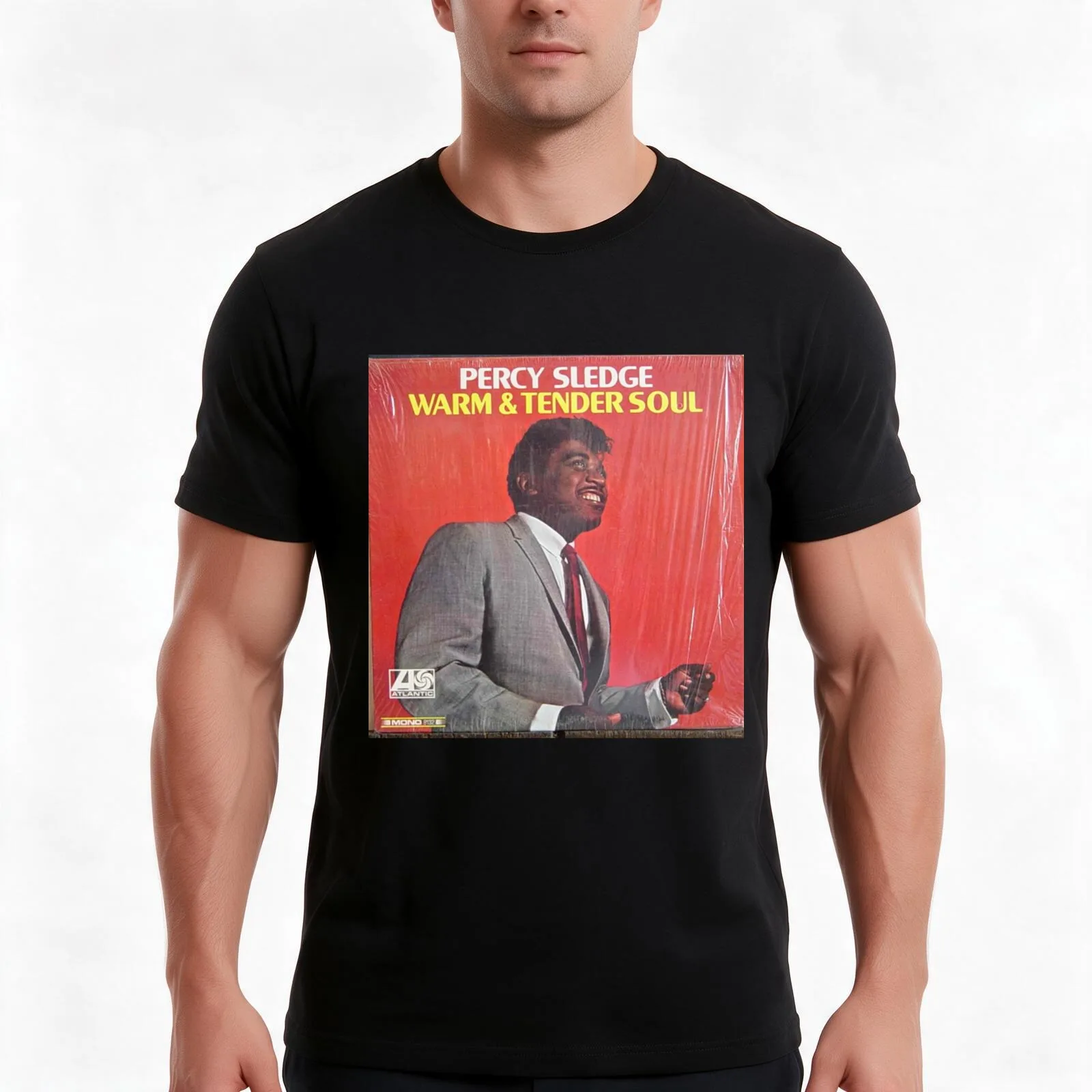 Percy Sledge, Warm & Tender Soul 1966 lp T-Shirt, Summer Casual Cotton Tee, Oversized Streetwear Tops, Vintage Graphic Print