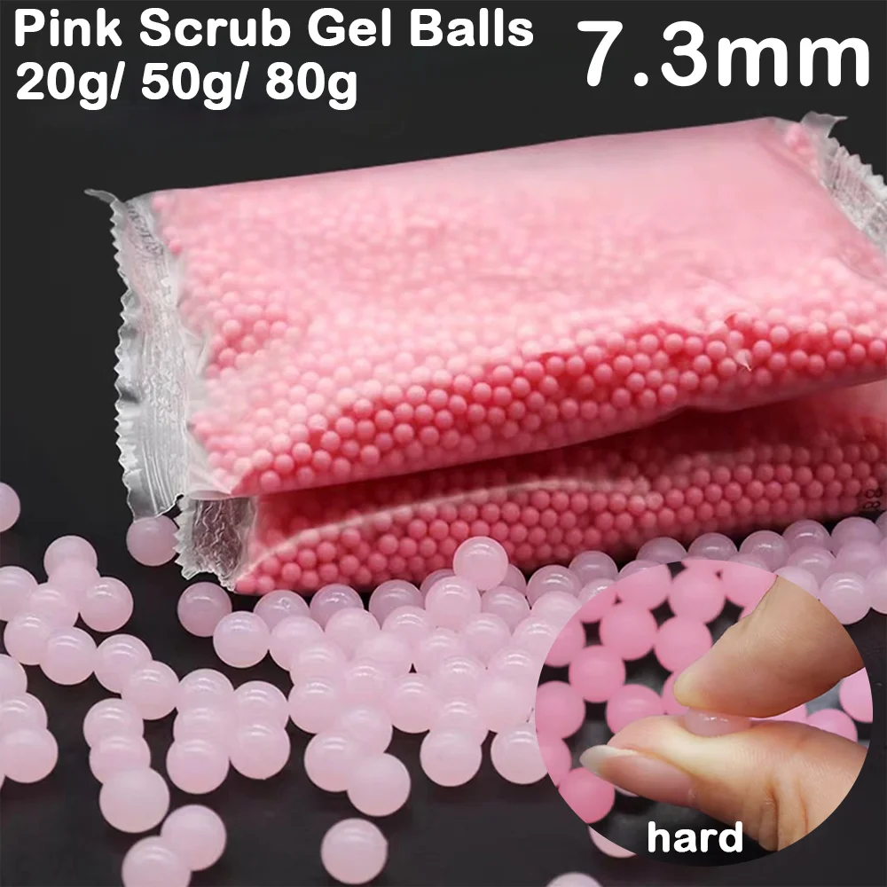 

7-8mm Pink Dull Polish Water Bombs Water Gun Cartridge Hunting Pressure Resistance 5-7KG Harden Water Absorbent Beads