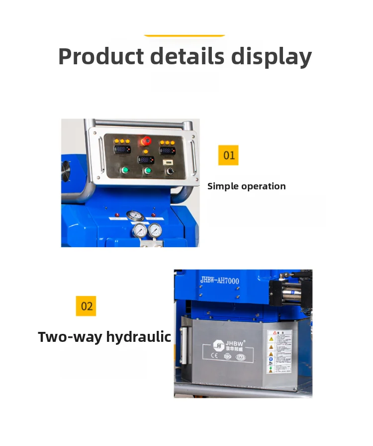 Construction Machinery Polyurethane Foaming & Polyurea Spraying Equipment 1-Year Warranty Heat & Sound Insulation Machine