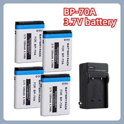 BP-70A 3.7V 1280mAH Battery Suitable for Samsung Cameras ES65 ES70 ES75 ES80 PL80 PL90 PL110 PL20 PL120 PL170