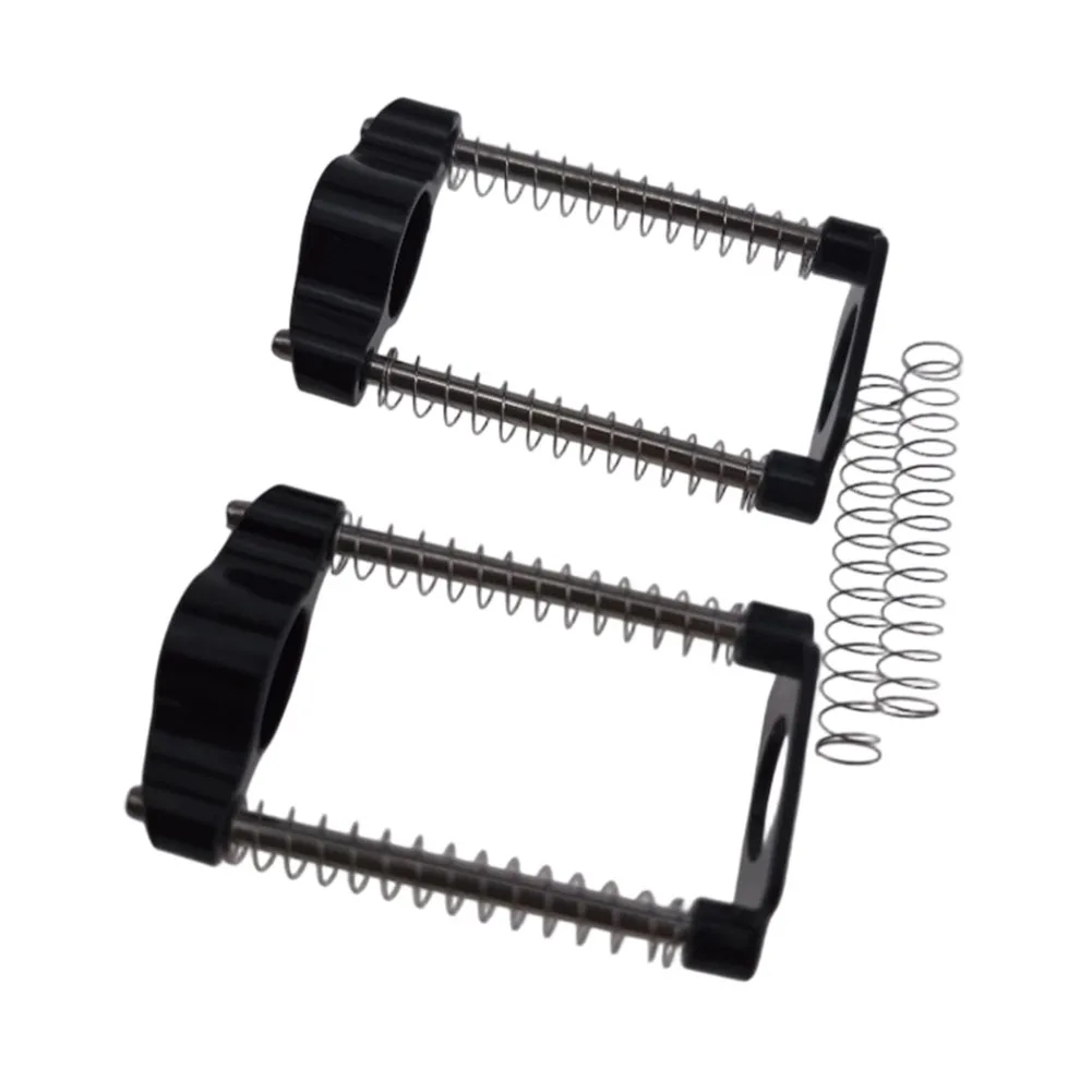 2pcs CNC Machined Folding Stem Hinge Clamps for Brompton Folding Bicycles with Reinforced Double Spring Mechanism