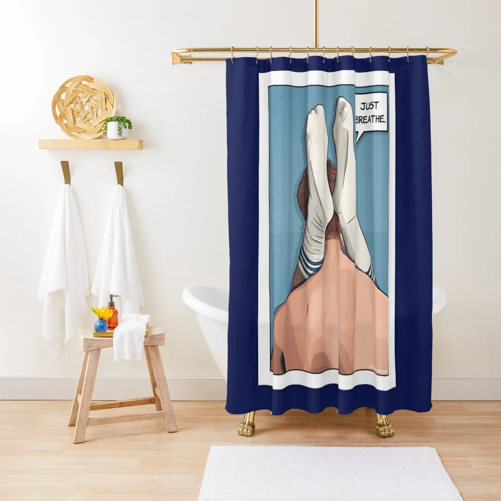 

Just Breathe Shower Curtain Shower Waterproof Transparent Bathroom Shower Bathroom Bathroom Accessories Curtain