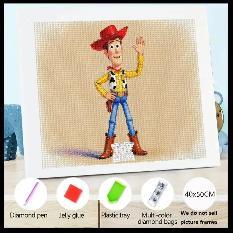 

1 шт. Disney Pixar Toy Story Woody 5D набор для алмазной живописи, набор для рукоделия с кристаллами и стразами «сделай сам», милый персонаж мультфильма