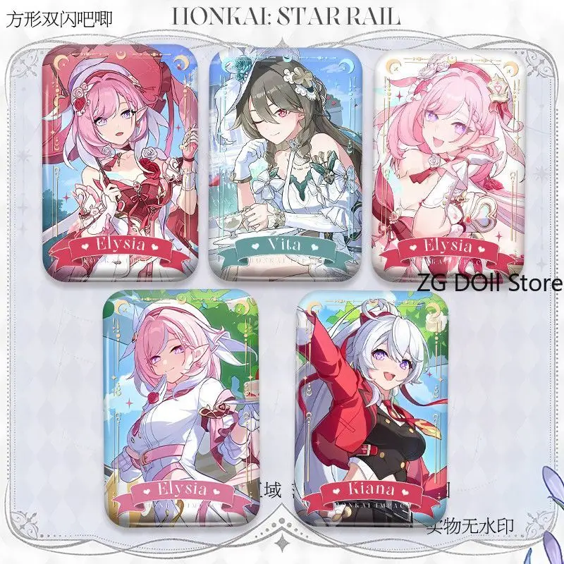 

Милые мультяшные значки аниме Honkai Impact 3, Elysia Kiana, брошь, булавки, сумка, одежда, шляпа, аксессуары, ювелирные изделия, подарки