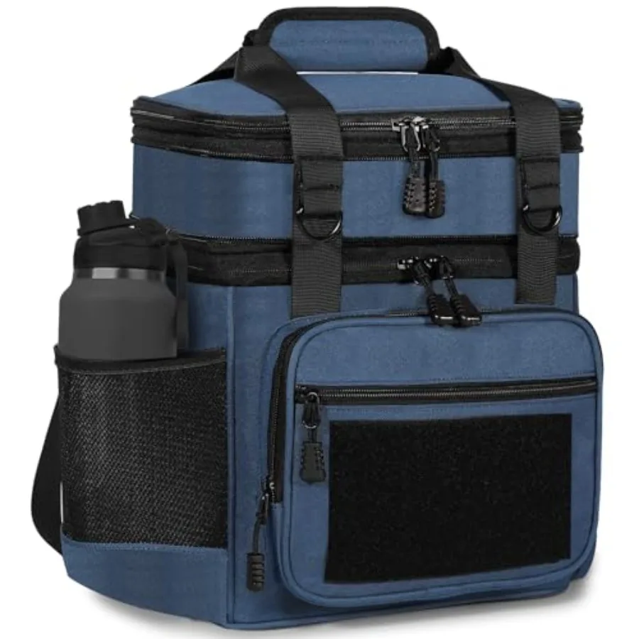 

Tactical Lunch Box Cooler Bag - Expandable Insulated Lunch Bag for Men Women - Large 16L Lunchbox Ideal for Adults' Work Shifts