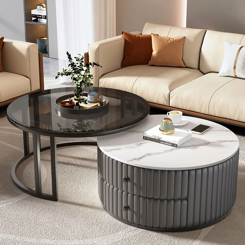 

Minimalist Drawer Coffee Table Japanese Aesthetic Cute Glam Coffee Tables Storage Premium Mesas De Centro Para Sala Furniture