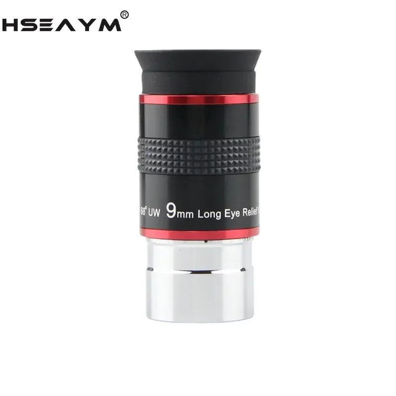 HSEAYM Astronomical Telescope Accessories 1.25 Inches 31.7mm 68 Degrees Focal Length 9mm Wide-angle Eyepiece Optical Glass