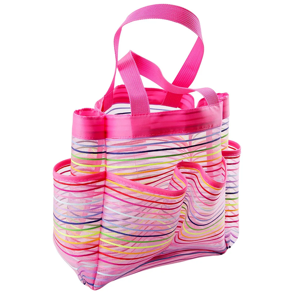 Summer Beach Bag For Kids Towels Toys Women Large Capacity Mesh Durable Beach Bags Waterproof Outerdoor Storage Tote Bag