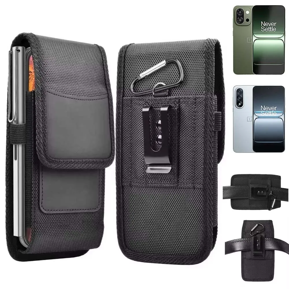 

for OnePlus Ace 5 Pro Ultra Racing 13R 13 Nord 4 Waist Pouch Vertical Horizontal Flip Bag Carry Case with Pocket Loop Buckle