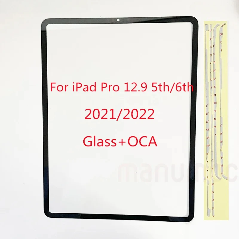 OEM Front Screen Outer Glass With OCA Frame Sticker For iPad Pro 12.9 5th 6th 2021 2022  A2378 A2461 A2379 A2462