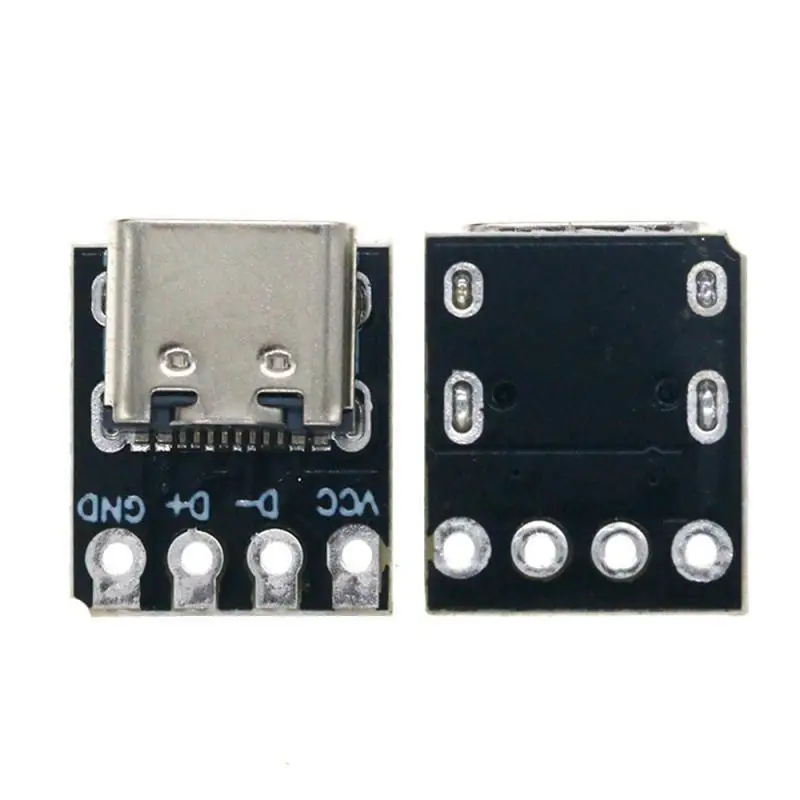 TYPE-C Motherboard Test Board Double-sided Positive And Negative Connector USB3.1 16P To 2.54 High Current Power Adapter Board
