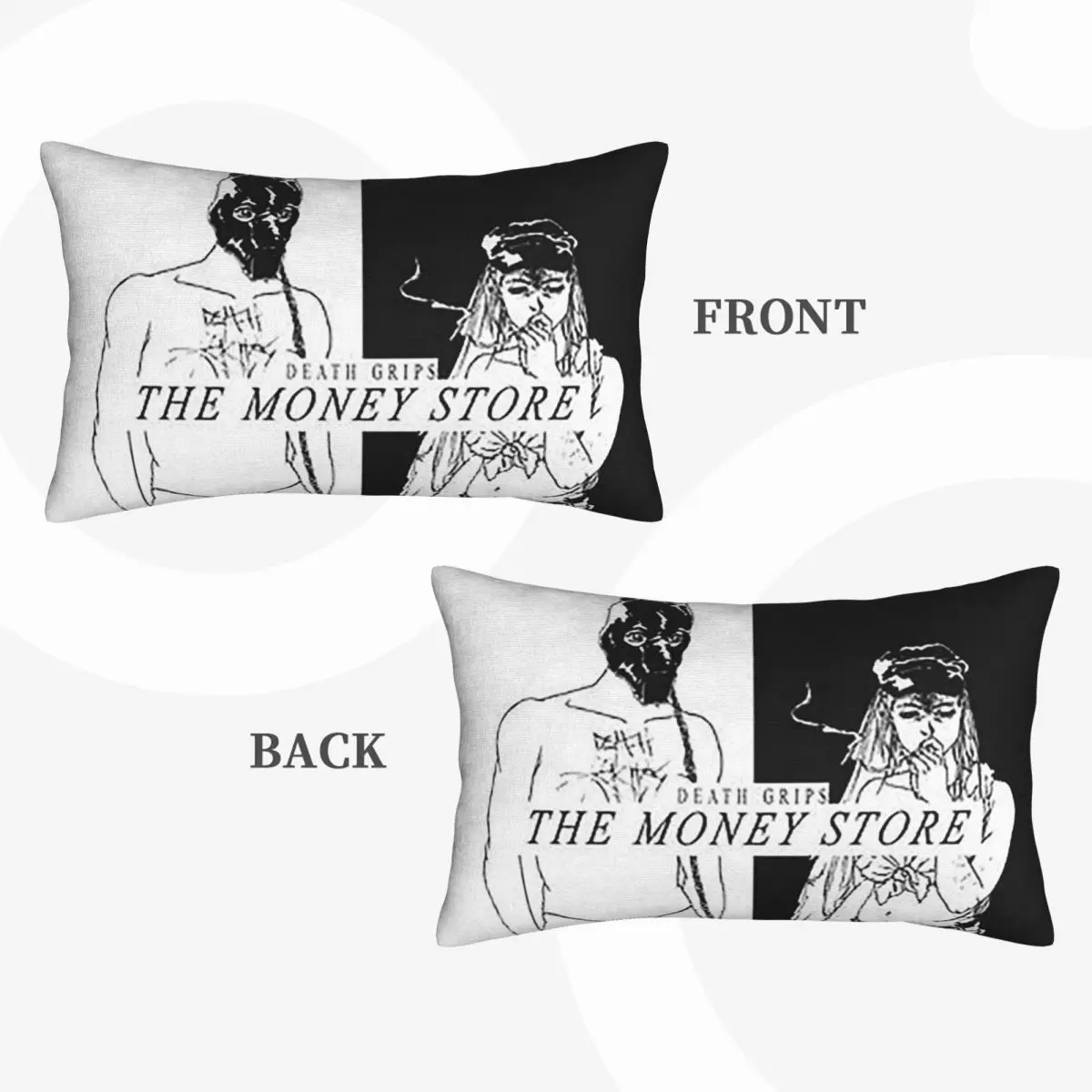 Death Grips - The Money Store Rectangle Pillowcase Cushion Cover Decor Bedroom Bed Home Comfort Throw Pillow