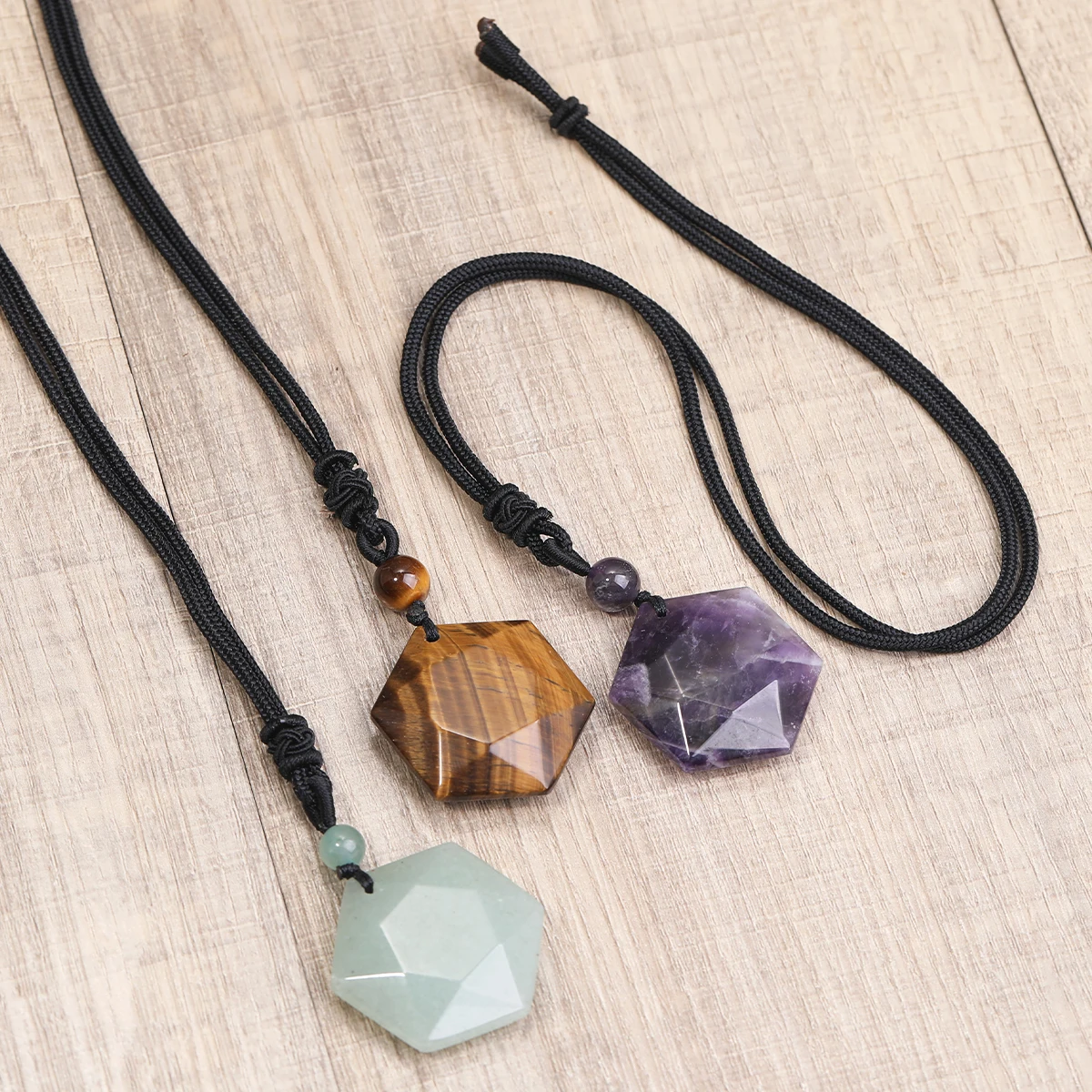 New Fashion Tiger's Eye Star P - Crystal Pendant Necklace Natural Stone recension och pris