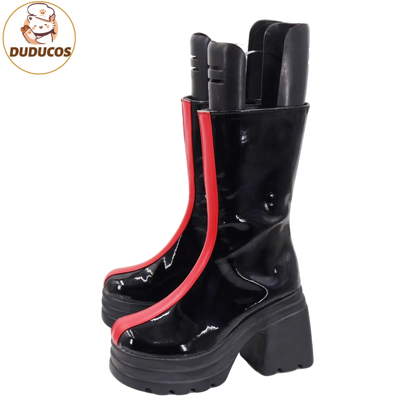 DUDU-R HUNTR X Kpop Demon Hunters Rumi zapatos de Cosplay mujeres niñas adultos botas de Cosplay Prop