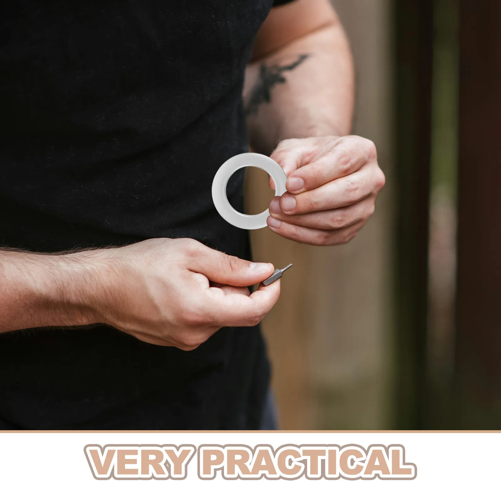 1Set Curtain Rings Set 38Mm Plastic Grommet Eyelets Low Noise Rotary Punch Tool DIY Window Bathroom Shower Curtain Hanging