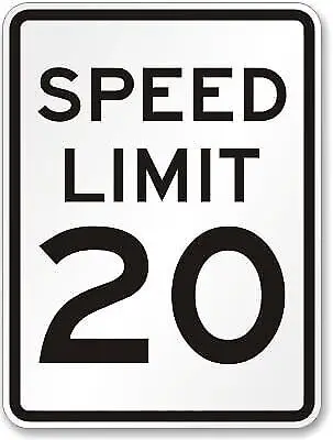 1p, Speed Limit  Weatherproof ; metal sign p00434