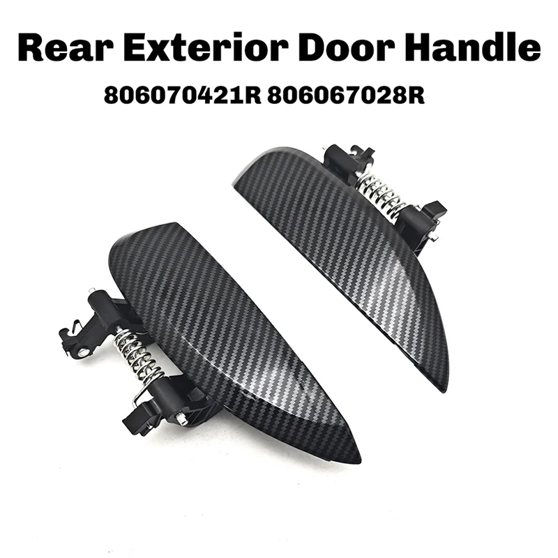 

Top Sale Car Rear Exterior Door Handle 1 Pair 806070421R 806067028R For Dacia Sandero Logan MK2 Renault Clio Symbol MK3